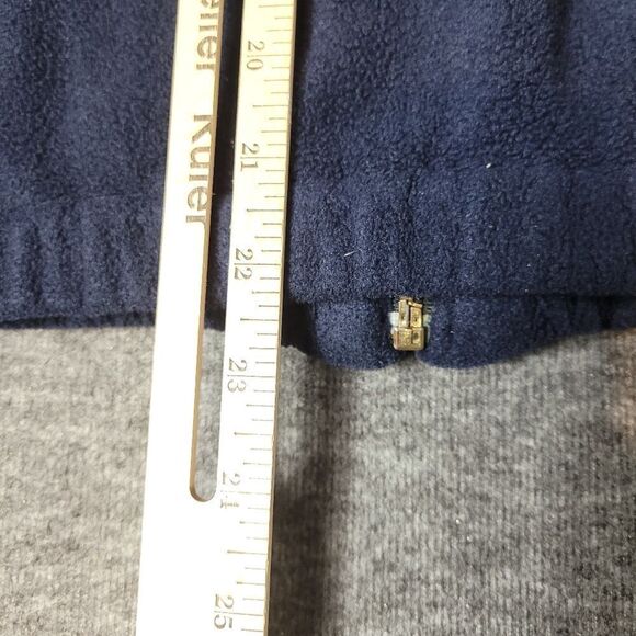 Vtg 90's Polo Ralph Lauren Sport Men's Size XL Navy Blue Fleece Bomber Jacket - Picture 8 of 9